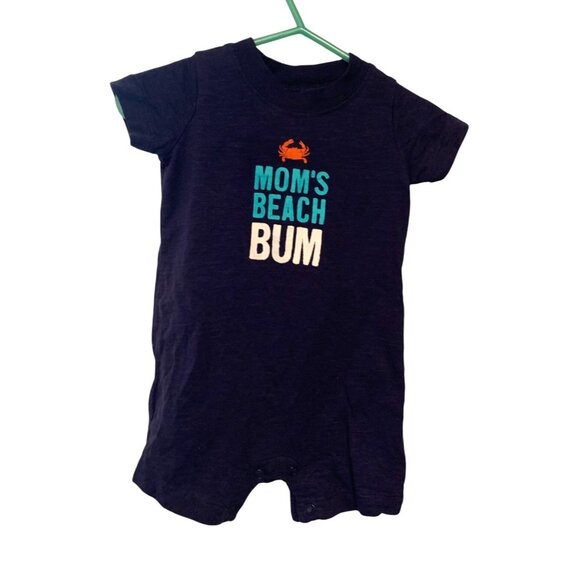 Carters Boys Infant Baby Size 3 Months Short Sleeve Romper 1 Piece Short Outfit - Picture 1 of 3